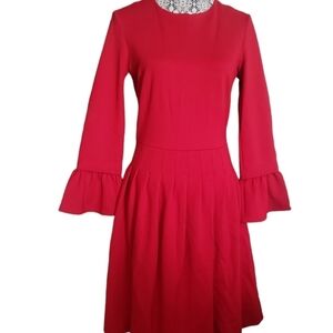 PINK Tartan Bell Sleeve Vogue Dress